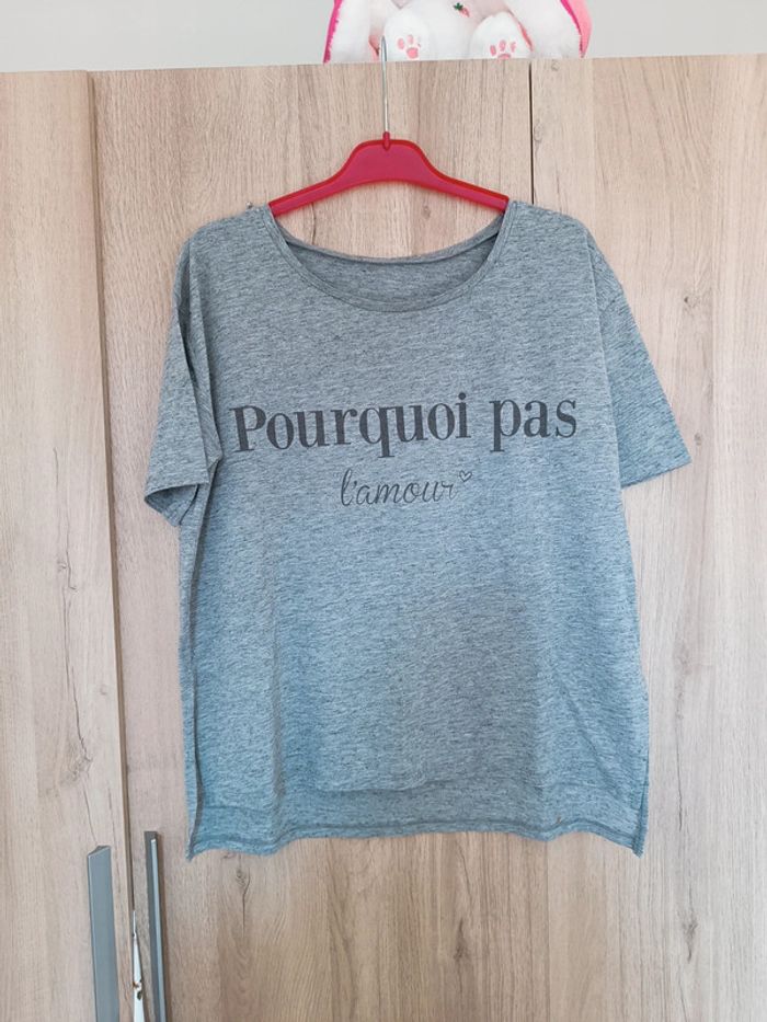 T-shirt amour taille L femme