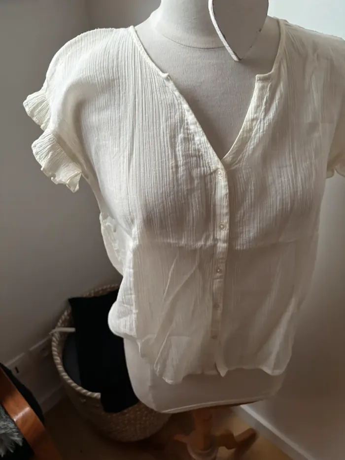 🌼 super blouse en gaz coton très léger - Émile & Ida - T36 - photo numéro 4