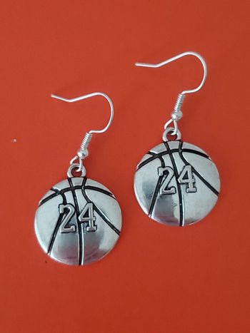 Boucles d'oreilles base-ball 24