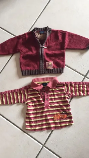Gilet et polo bébé
