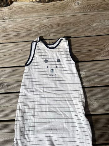 Turbulette blanche à rayure marine - Kiabi - 6/24 mois