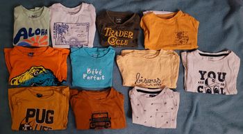 11 hauts t-shirts à manches courtes