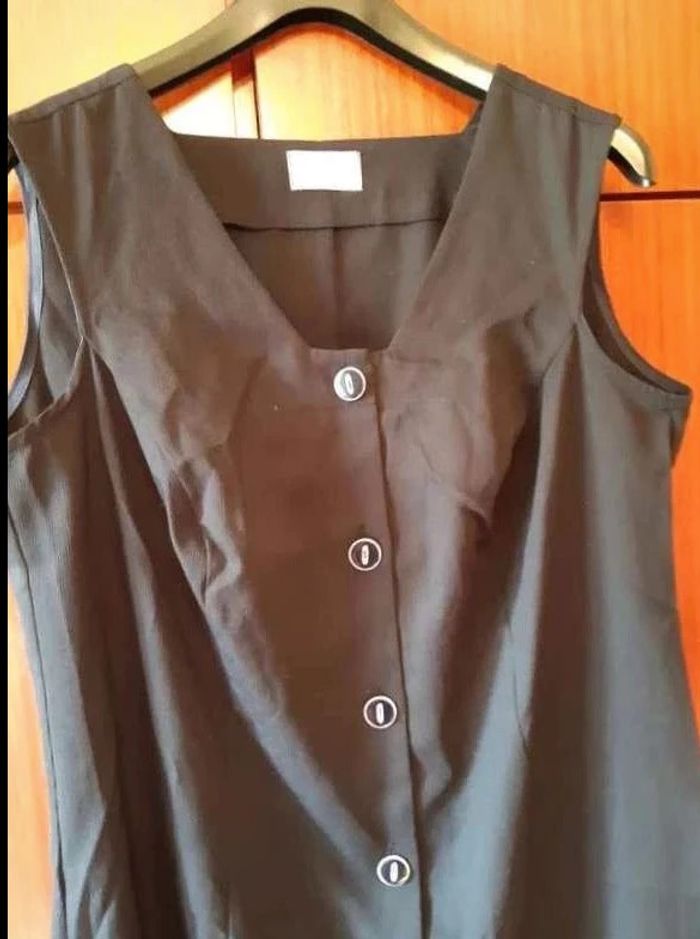 Robe sans manches - Bleu marine - Afibel - 52 - photo numéro 3