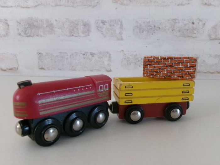 Train en bois style brio