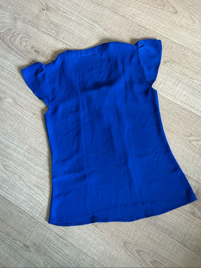 Blouse bleue à manches courtes Morgan taille 36 jamais portée - photo numéro 8
