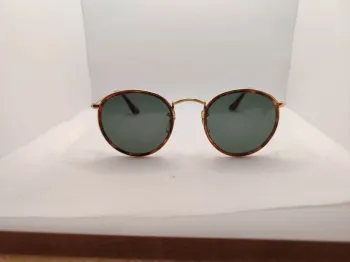 Lunettes de soleil Ray ban Classic Round plaqué or fabriquées aux USA par bausch e lomb