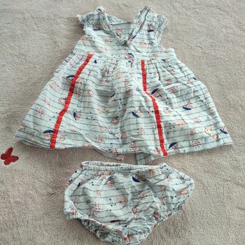 Robe et bloomer sergent major 12 mois