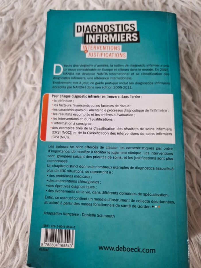 Livre Diagnostic infirmiers  interventions et justifications - photo numéro 4