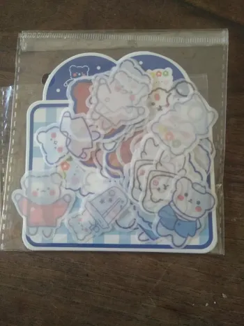 1 planche de stickers papier