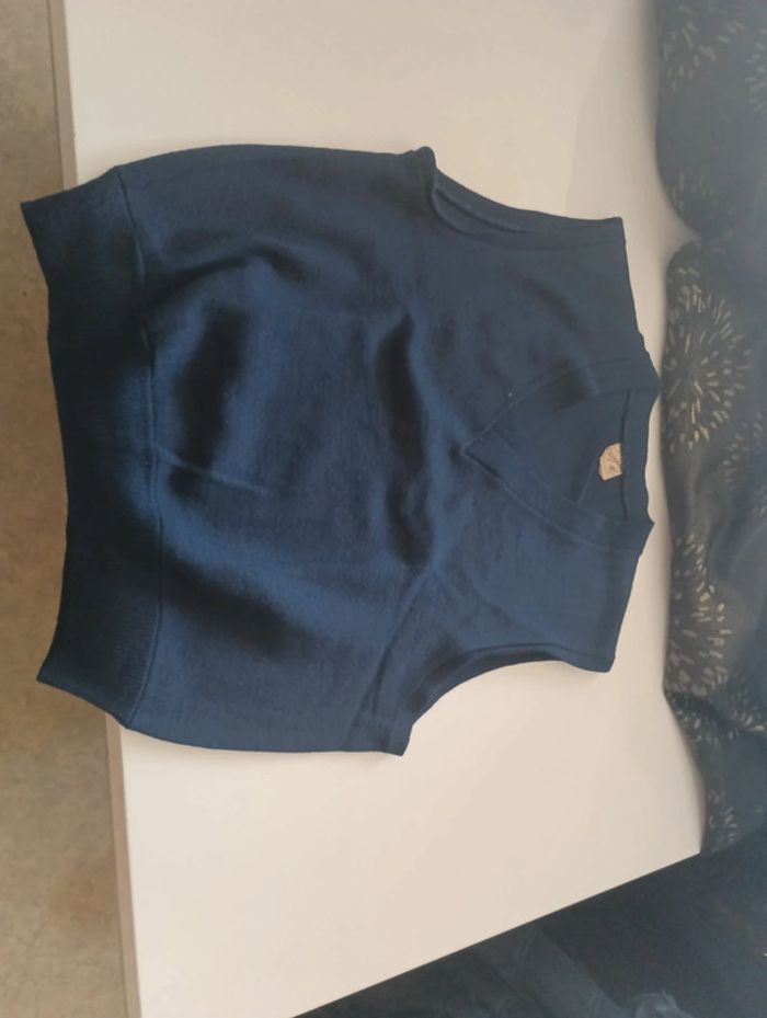 Pull en v sans manche trico jenny rétro vintage