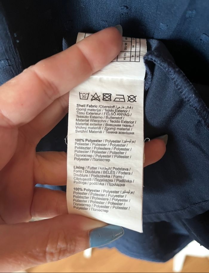 Robe bleue foncée fluide légère Pimkie T.S TBE 👗 - photo numéro 4