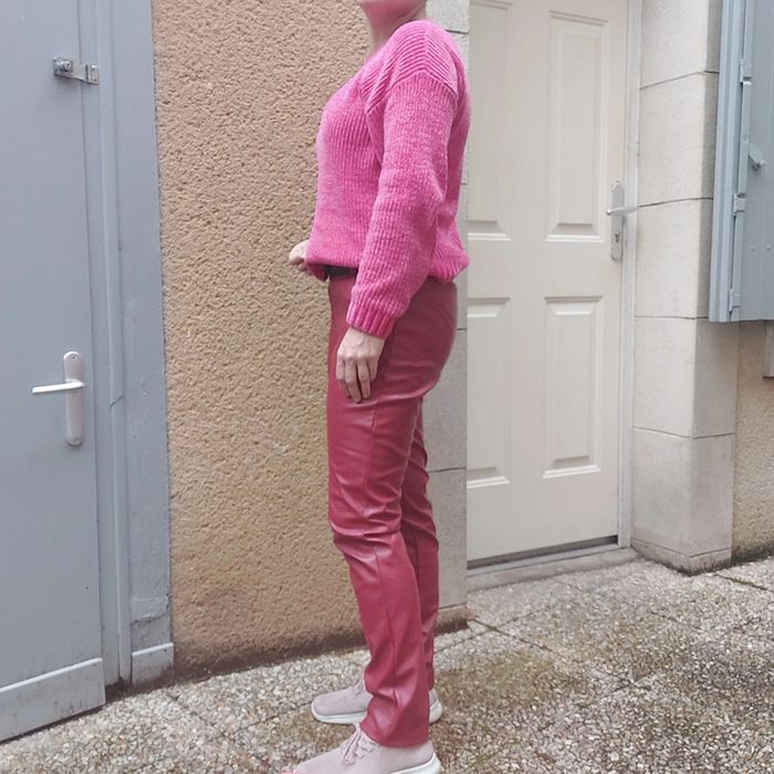 Pantalon simili fourré L petit XL - photo numéro 2