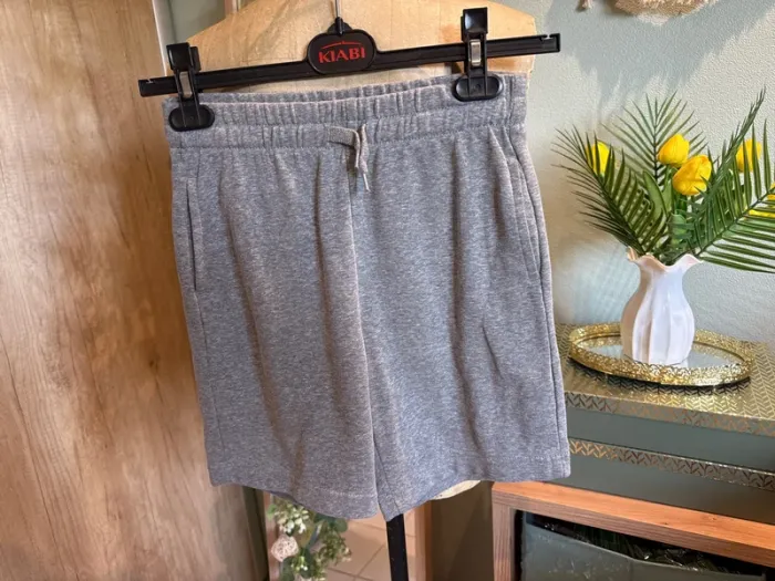 Short garçon 10 ans molletonné gris