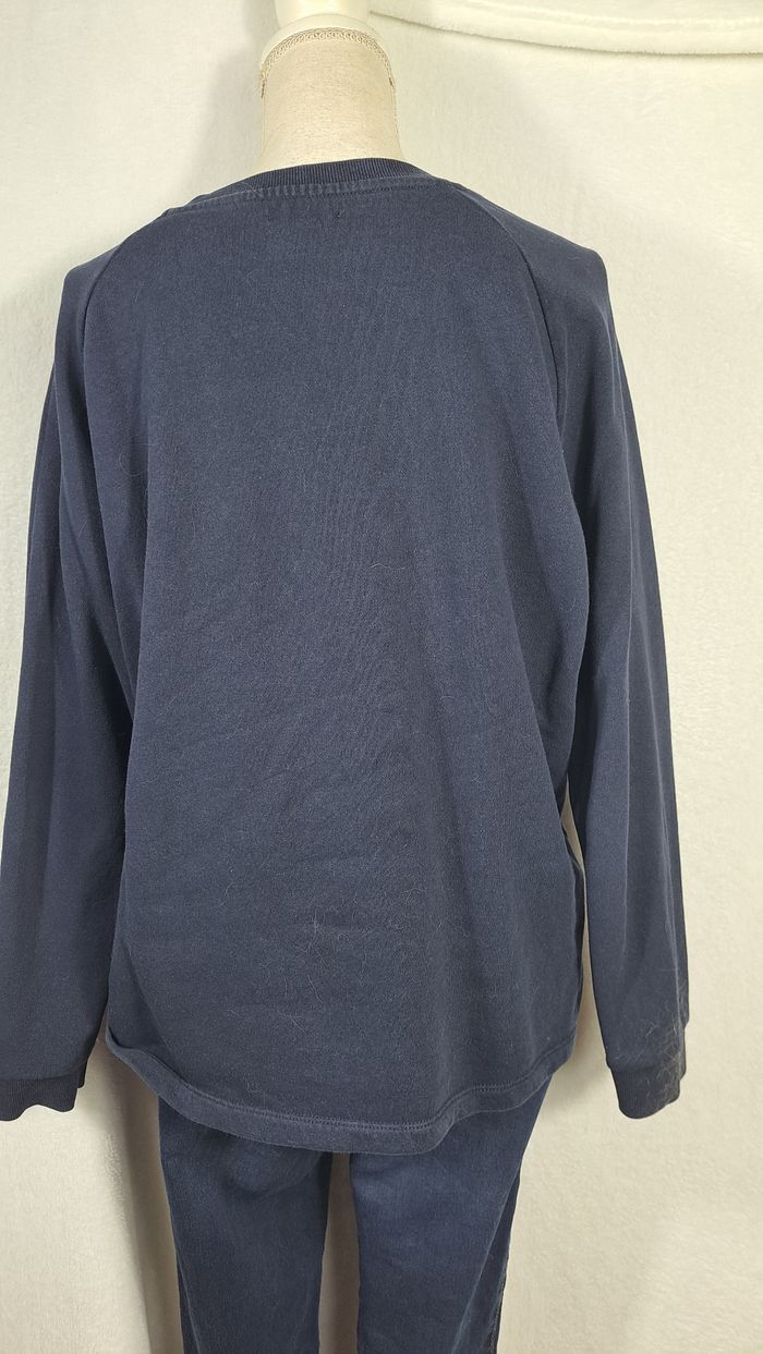 Sweat bleu marine madame susceptible kiabi taille 46 48 - photo numéro 6