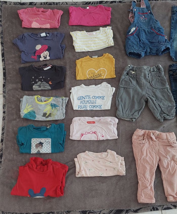 Lot vêtements fille printemps automne 12 mois - photo numéro 2