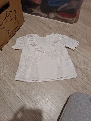 Blouse blanche broderie anglaise