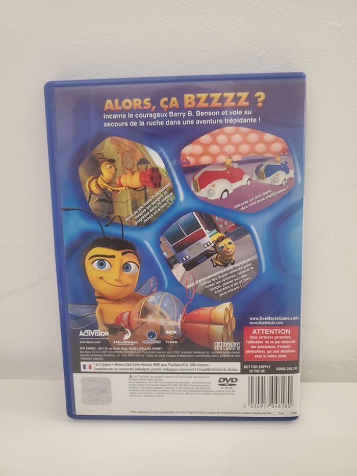 PlayStation PS2 Jeu Vidéo Bée Movie Le Jeu  Dreamworks Très Bon état , fonctionne parfaitement. - photo numéro 2