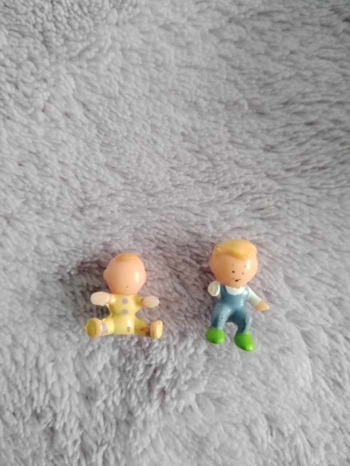 Polly Pocket vintage 1994 crèche boîte cœur jaune ruban rose - photo numéro 10