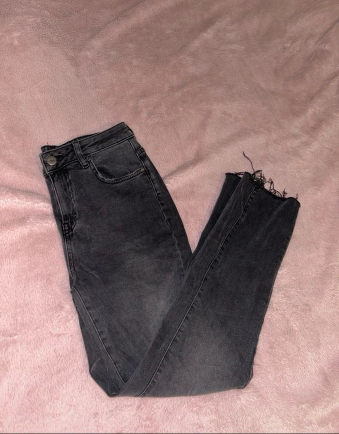 Jeans mom taille haute