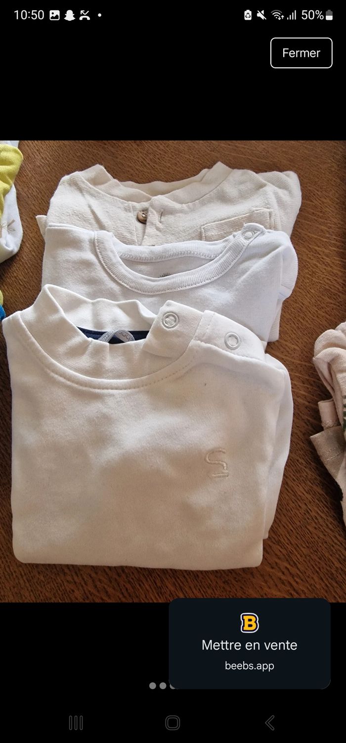 Lot vêtements garçon 6-9 mois - photo numéro 2
