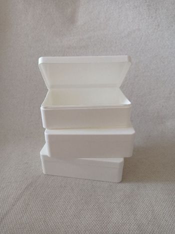 Lot 3 petites boîtes blanches