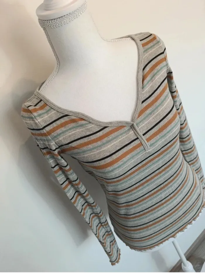 🌈 Haut rayé manches longues – EDC by Esprit – Taille XS - photo numéro 3