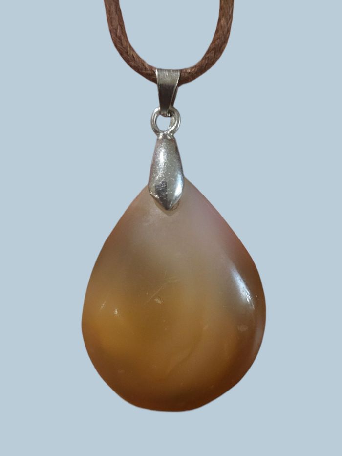Pendentif goute ,cornaline pierre naturelle - photo numéro 4