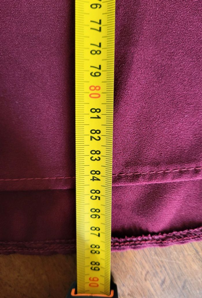 Robe manches courtes bordeaux prune Rue des Abbesses taille 3 ou 38 40 - photo numéro 15