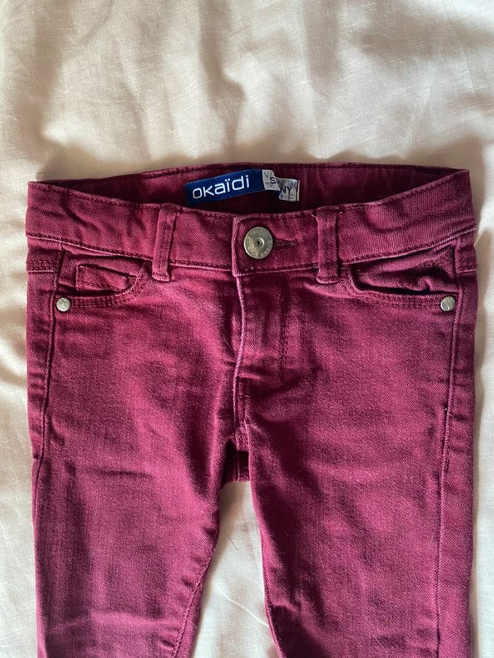 Jean skinny bordeaux - photo numéro 2