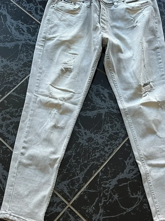 Ensemble jean gris et pull xl - photo numéro 3