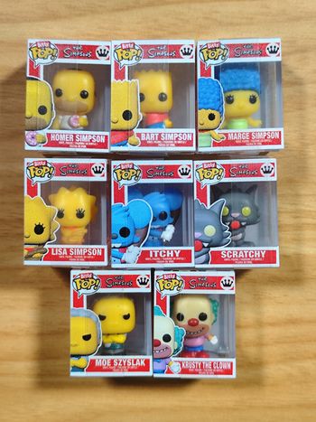 Lot 8 Figurines Bitty Pop! - Famille Simpson & Amis (The Simpsons)