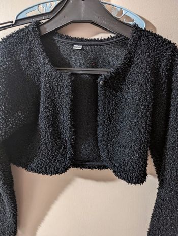 Boléro noir brillant