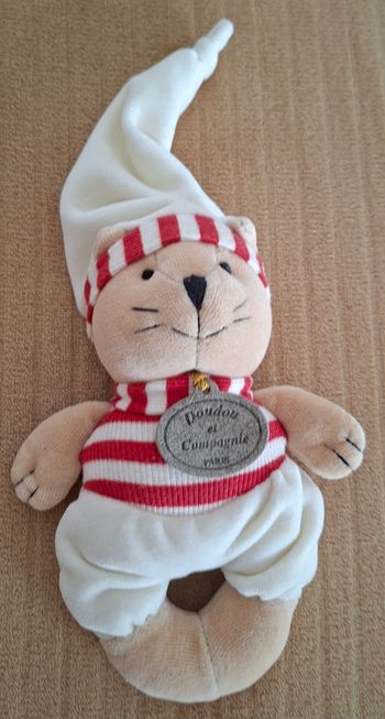 Doudou Hochet Chat Doudou et Compagnie