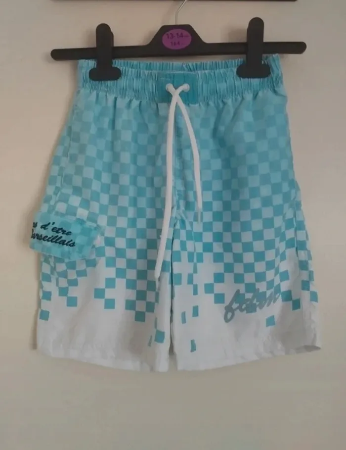 Short Fière d'être Marseillais taille 8 ans