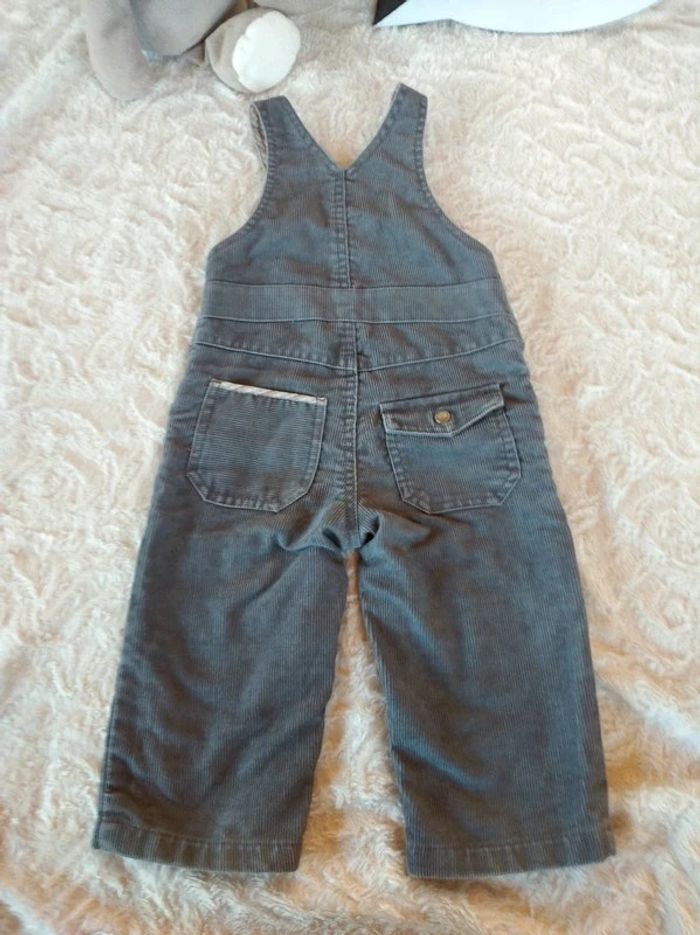 Ensemble (salopette velours+chemise) Garçon 18 mois Arty Baby Dpam - photo numéro 10