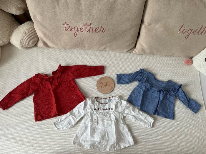 Lot de vêtements bébé fille 12 mois, 42 pièces, neuves ou en très bon état ! - photo numéro 5
