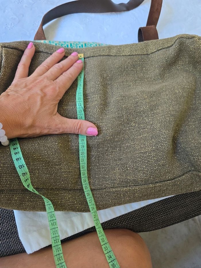 Cabas sac fait Main Grand modèle xxl pièce unique très pratique et Tendance - photo numéro 13