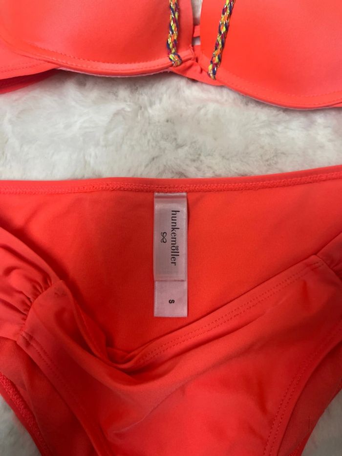 Maillot de bain corail fluo satiné femme - photo numéro 4