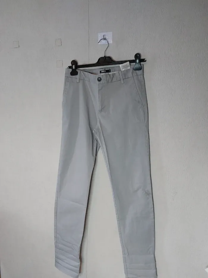Pantalon slim gris "Brice"