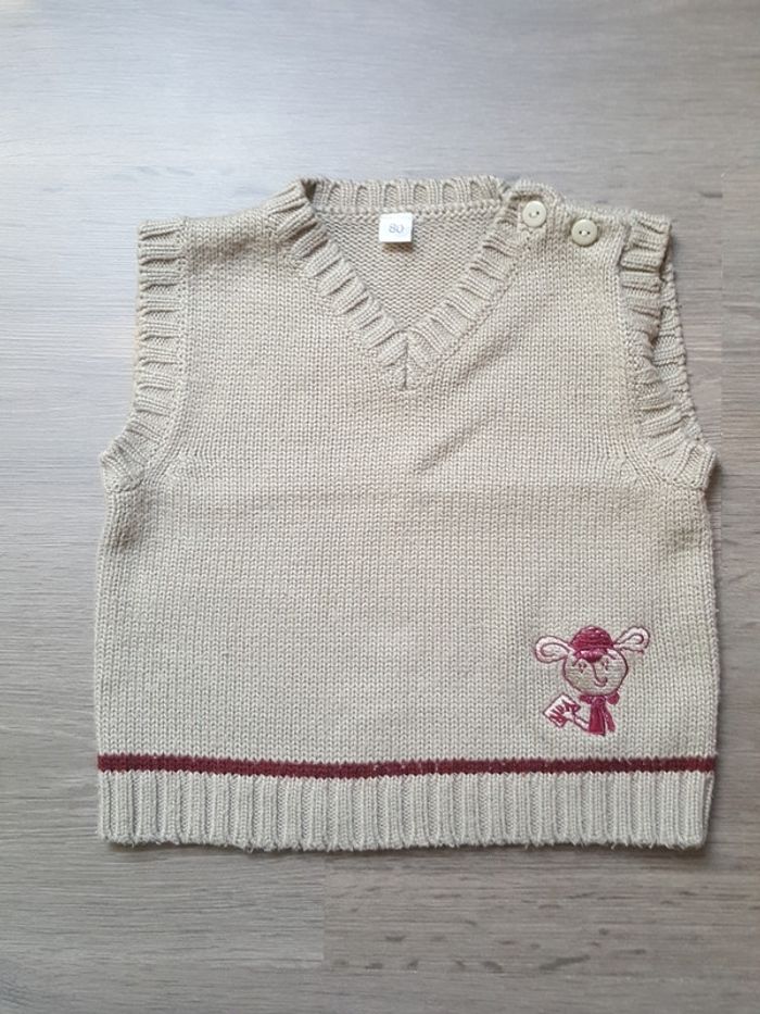 Pull sans manches taille 80