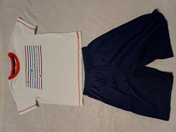 Pyjamas pyja-short Tissaia 5 ans (réf perso V103)(familleac72)