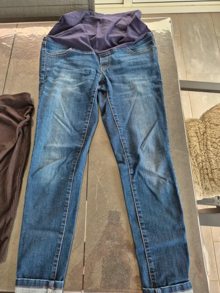 Jean, Pantalon + Jupe Pour Femme Enceinte - photo numéro 2