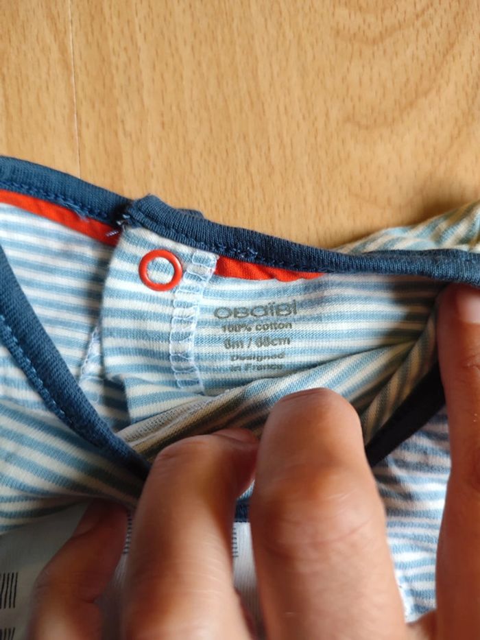 Lot 2 pyjamas 2 pièces chaud Kiabi et mi-saison OBAÏBI en 6M - photo numéro 4