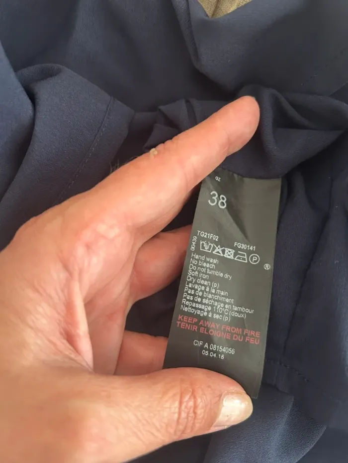 One step robe bleue, imprimer léopard femme, taille 38 - photo numéro 7