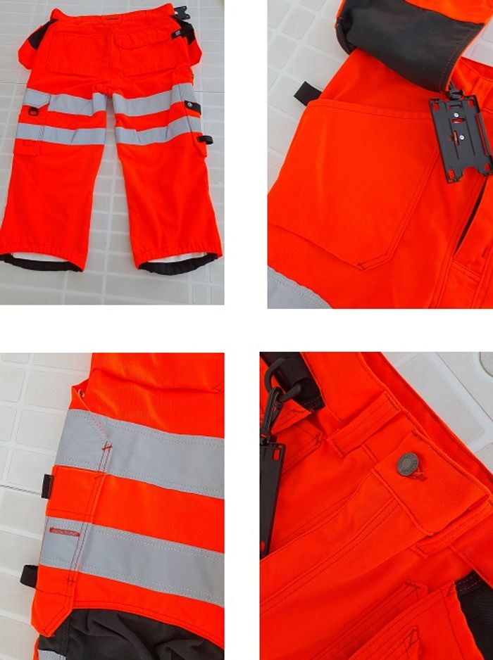 Pantacourt/bermuda de travail haute visibilité neuf taille 44 - photo numéro 3
