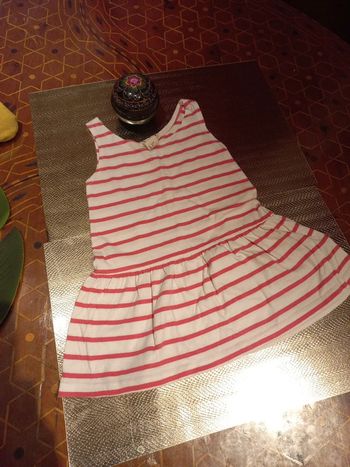 Belle robe coton biologique 18 a 24 mois