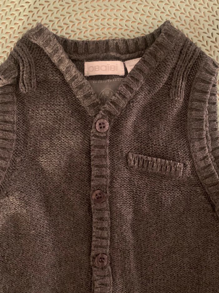 Gilet sans manches garçon 6 mois obaibi excellent état - photo numéro 3