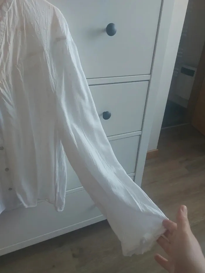Chemise blouse blanche taille L - photo numéro 4