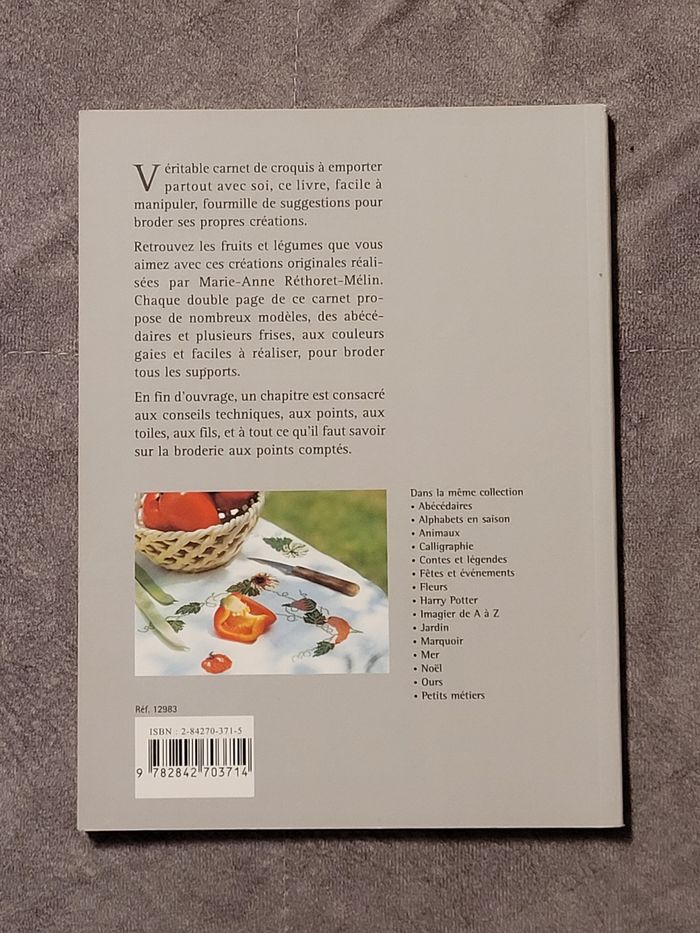 Fruits et légumes - Plus de 400 motifs à broder aux points de croix Marie-Anne Réthoret-Mélin - photo numéro 2