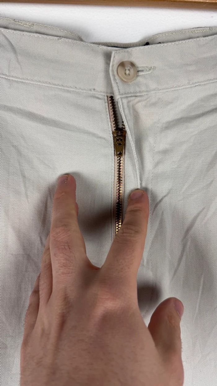 Pantalon beige Chaps femme W33 L30 en coton - photo numéro 5